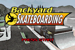 Backyard Skateboarding Title Screen